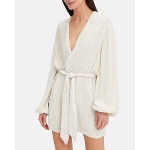 US 4/6 ROTATE BIRGER CHRISTENSEN Samantha sequin wrap dress